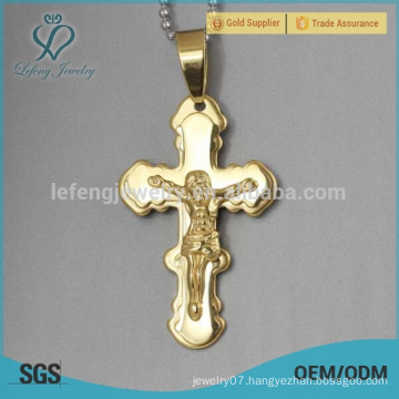 New style gold necklace cross pendant for men